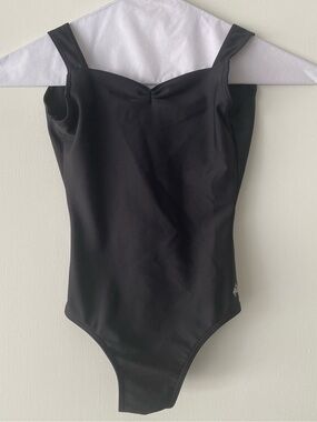 Mariia Crown Pinch Front Black Leotard - Dance Classwear